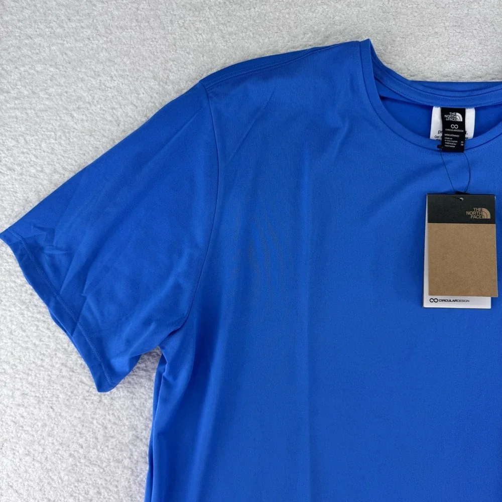The North Face Elevation FlashDry Mens T Shirt XL Sonic Blue